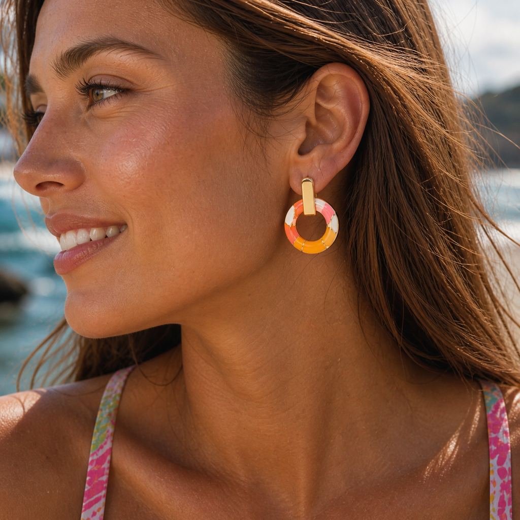 Chromatic Pink Pastel Enamel Drop