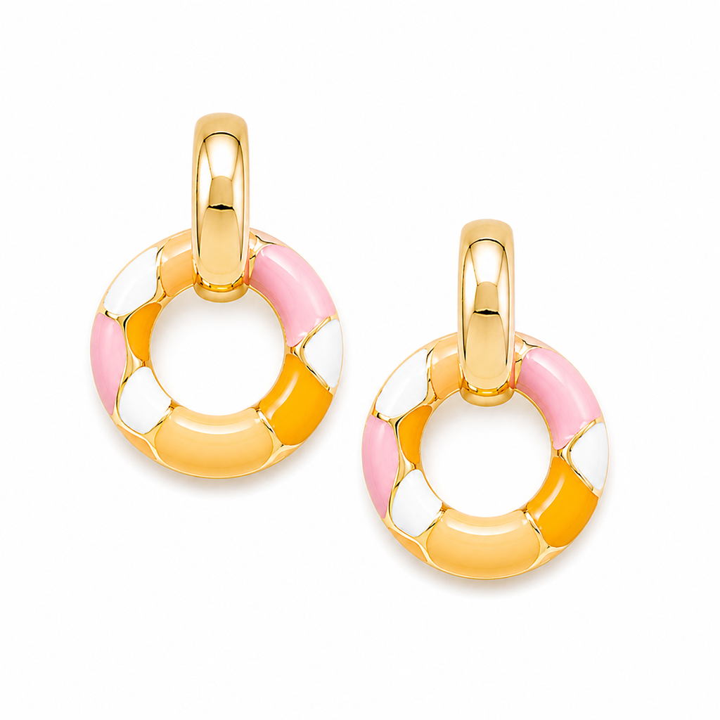 Chromatic Pink Pastel Enamel Drop