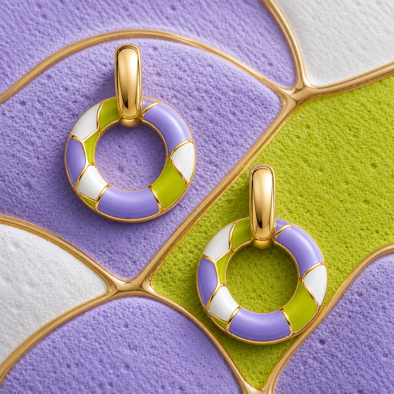 Chromatic Purple Pastel Enamel Drop