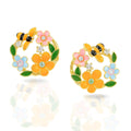 Floral Bee Stud