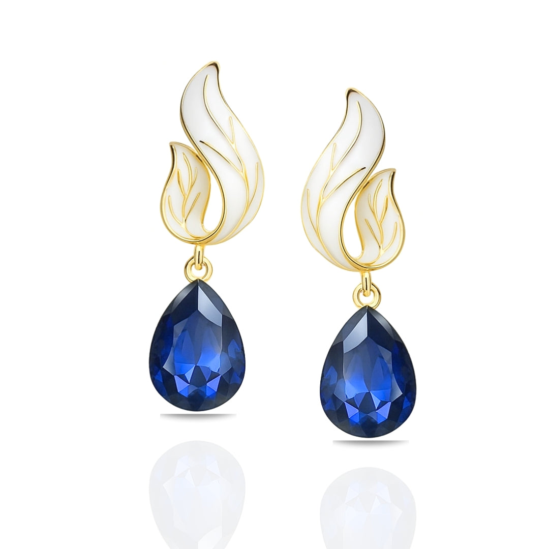 Blue Gemstone Drop