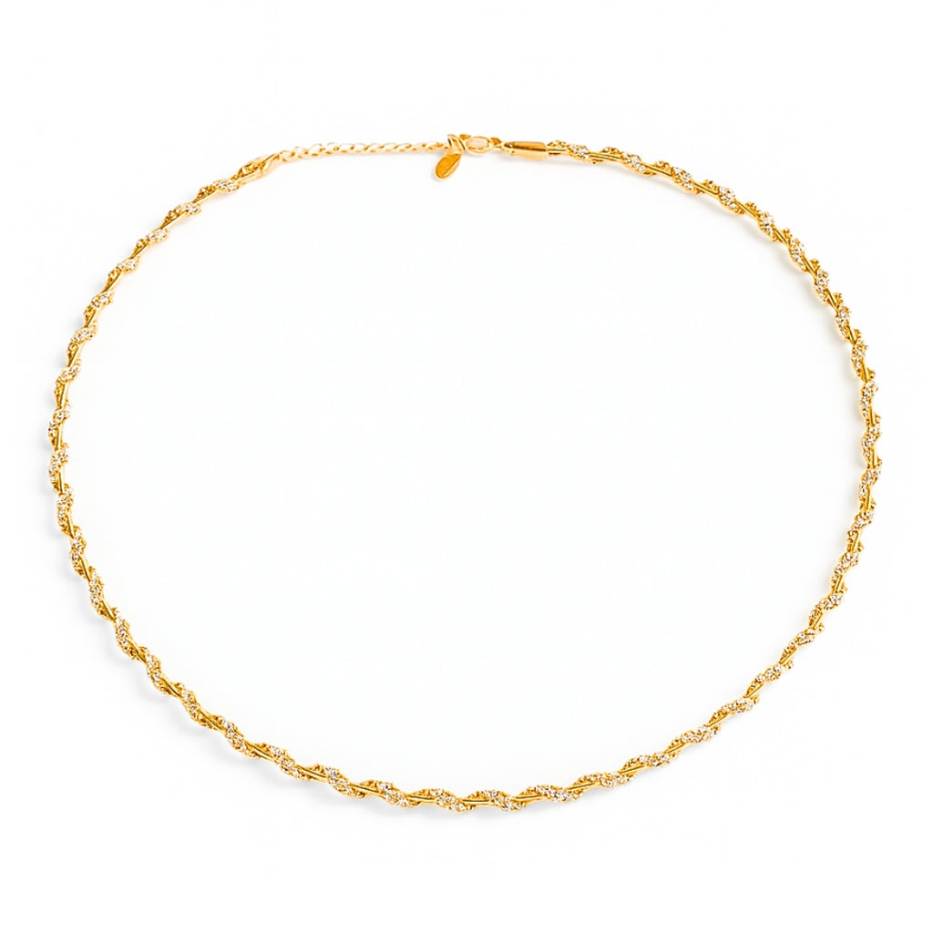 Twisted Link Statement Necklace